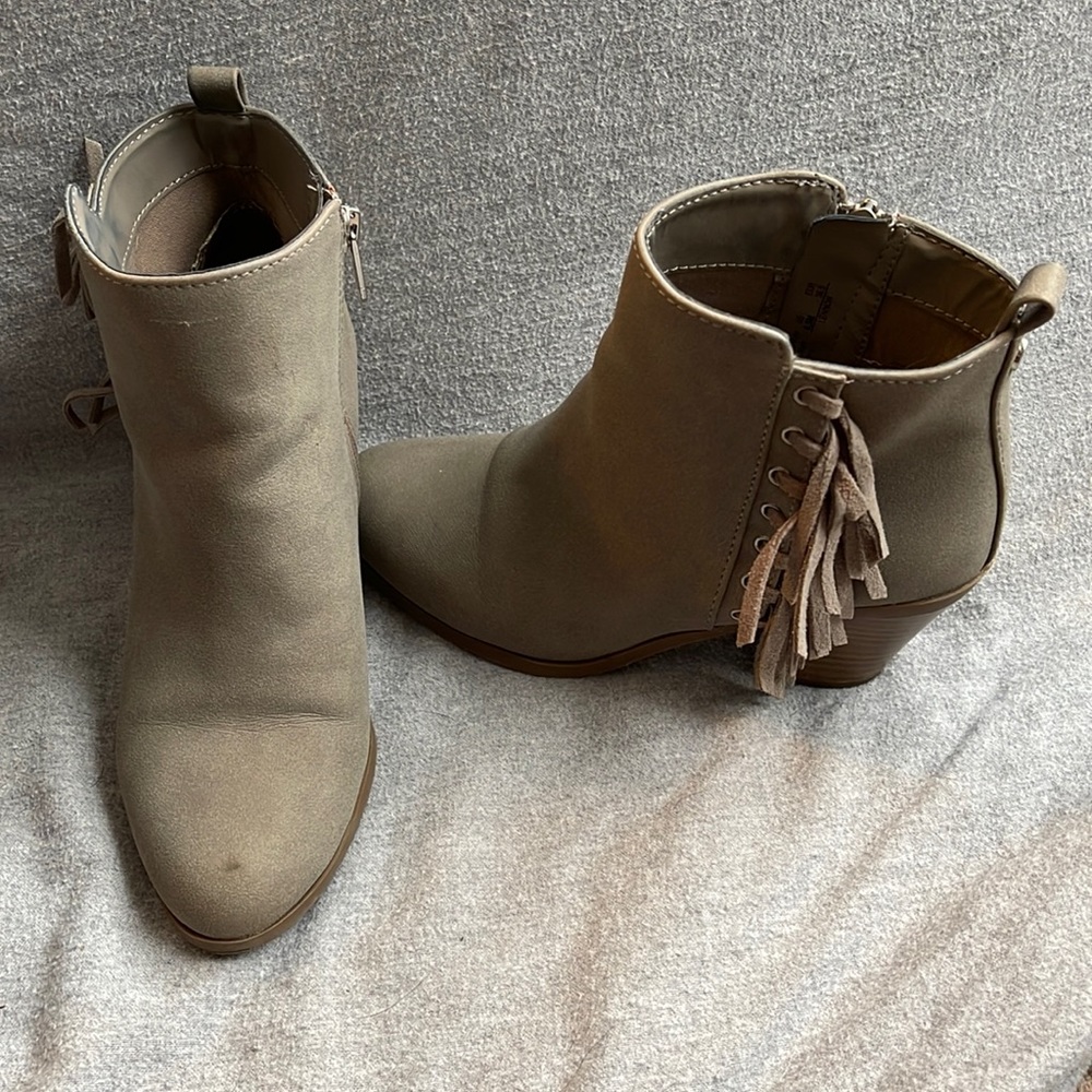 Grey booties